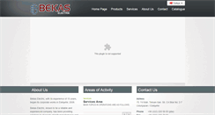 Desktop Screenshot of bekaselektrik.com.tr